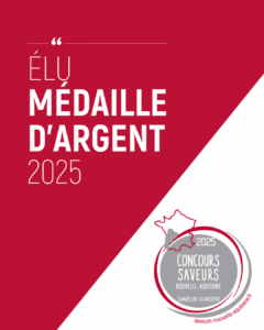 élu médaille d'argent au concours des saveurs de nouvelle-Aquitiane2025