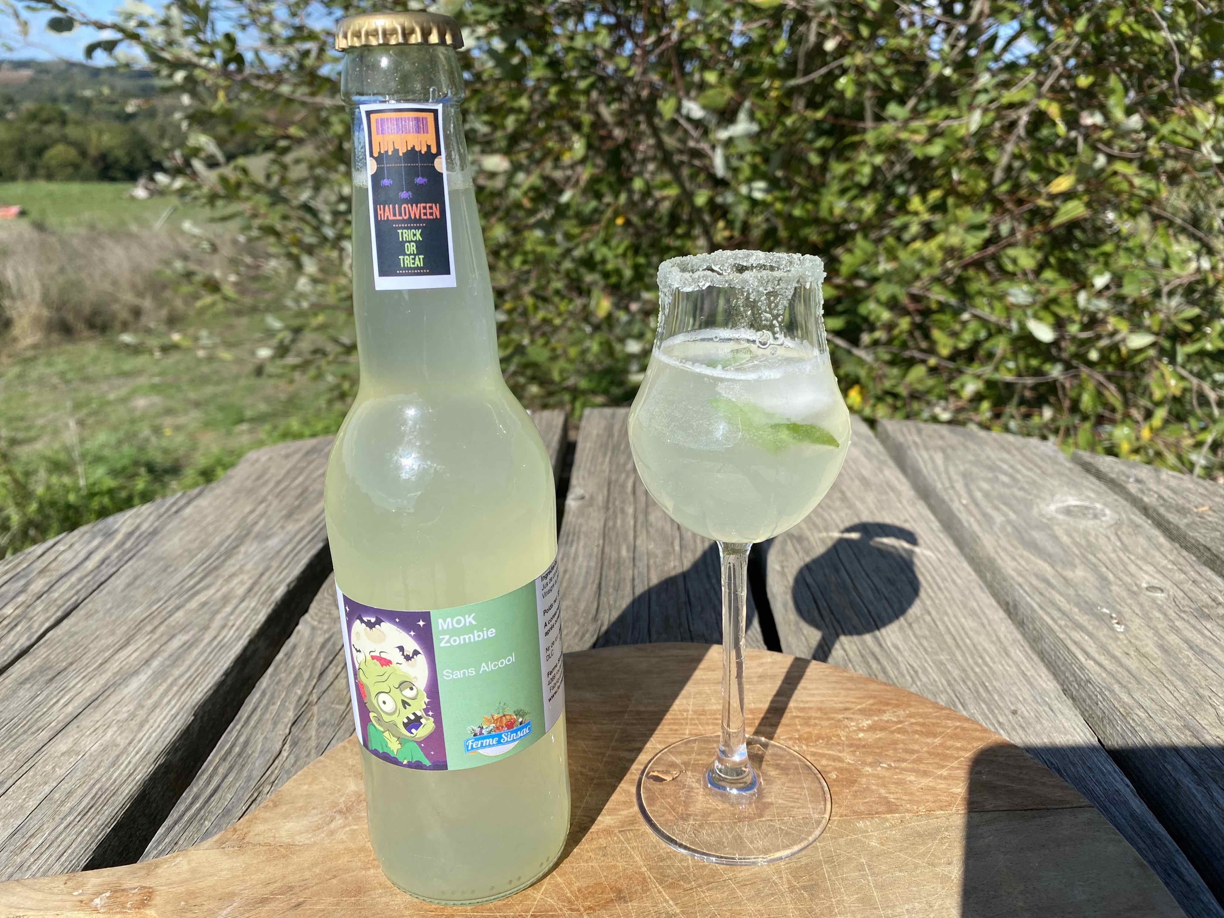 mocktail concombre mimosa basilic citron cocktail sans alcool